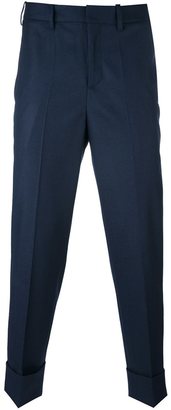 Neil Barrett skinny fit cropped trousers - men - Polyester/Spandex/Elastane/Viscose/Virgin Wool - 50