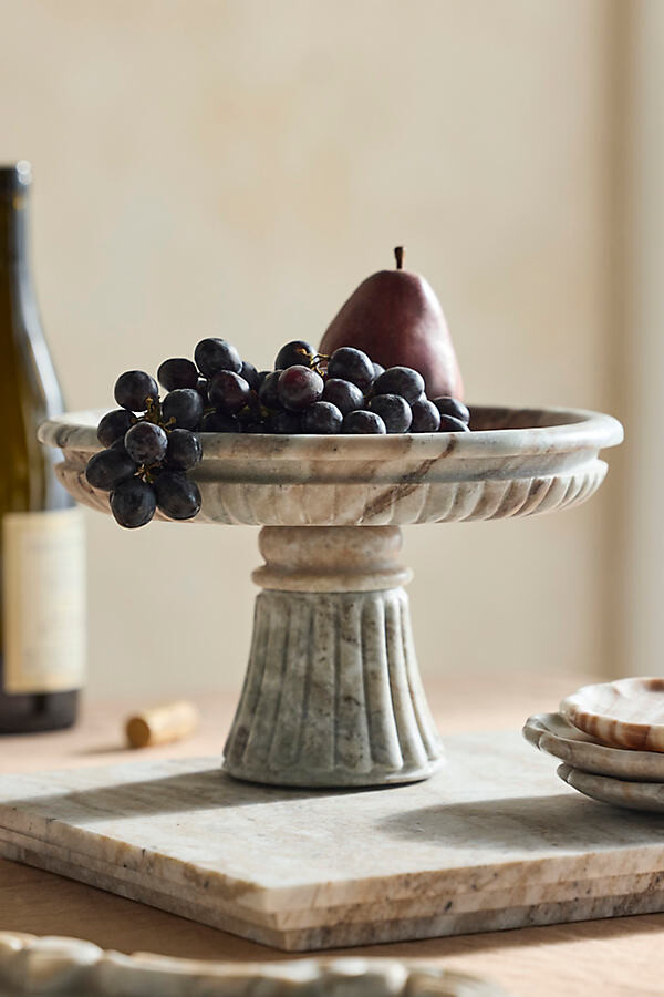Neo Marble Footed Serving Bowl at Terrain
