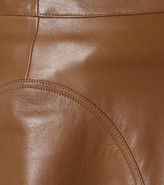 Thumbnail for your product : Loro Piana Jeane leather midi skirt