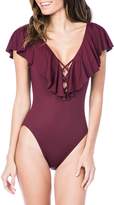 Thumbnail for your product : La Blanca Island Goddess Ruffle One-Piece Swimsuit