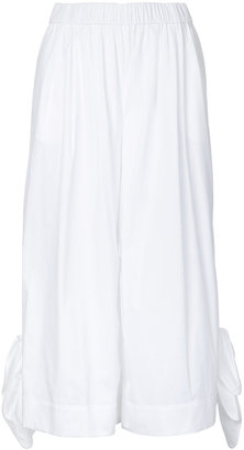 MSGM wide-legged cropped trousers