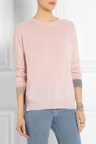 Thumbnail for your product : Chinti and Parker Contrast-cuff cashmere sweater