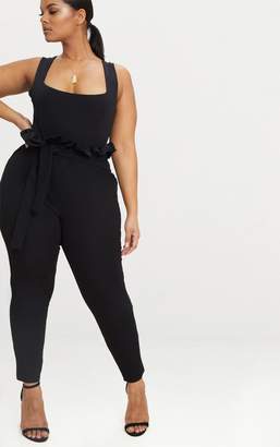 perlita black paperbag skinny trousers