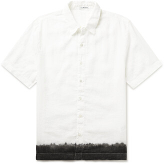 James Perse Dip-Dyed Slub Linen Shirt