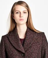 Thumbnail for your product : Brooks Brothers Wool-Blend Muted Leopard-Print Coat
