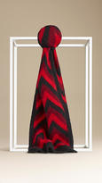 Thumbnail for your product : Burberry Zigzag Stripe Cashmere Scarf