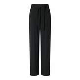 Thumbnail for your product : Miss Selfridge Black Tie Wide Leg Trousers