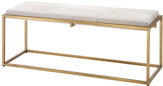 Jamie Young Shelby Hairhide Bench