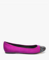 Thumbnail for your product : Forever 21 Glittered Toe Ballet Flats
