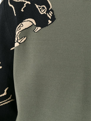 Valentino panther intarsia jumper