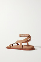 Thumbnail for your product : PORTE & PAIRE + Frankie Shop Leather Sandals - Brown