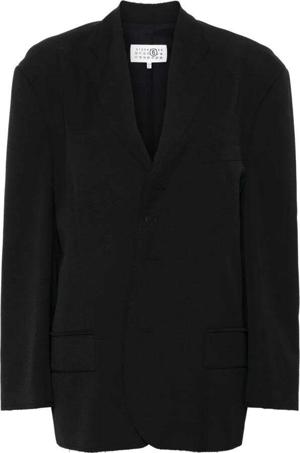 MM6 MAISON MARGIELA Raw-Cut Single-Breasted Blazer