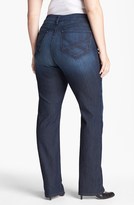 Thumbnail for your product : NYDJ 'Hayden' Stretch Straight Leg Jeans (Burbank) (Plus Size)