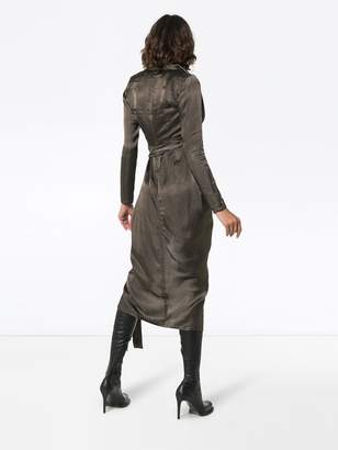 Rick Owens ruched wrap dress