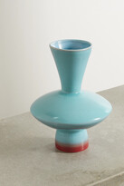 Thumbnail for your product : Marloe Marloe Stevie Ombré Glazed Ceramic Vase - Blue