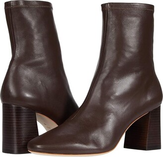 Loeffler Randall Elise Slim Ankle Bootie (Chocolate) Women's Shoes
