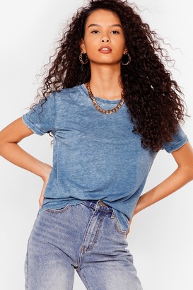 Ladies acid wash t shirt Outlet