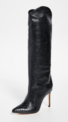 Schutz Women's Schutz S Helga Tall Boots Lux Strech Black MSRP $325