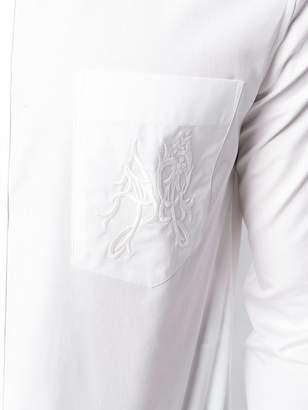 Alexander McQueen embroidered monogram shirt