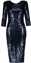 Thumbnail for your product : boohoo Boutique Sequin Power Shoulder Midi Dress