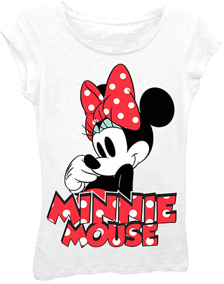 Freeze Minnie Mouse White & Red Polka Dot Tee - Girls