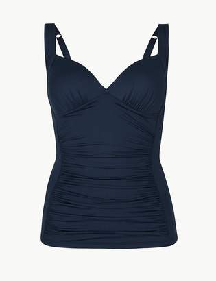 M&S CollectionMarks and Spencer Non-Wired Plunge Tankini Top ...