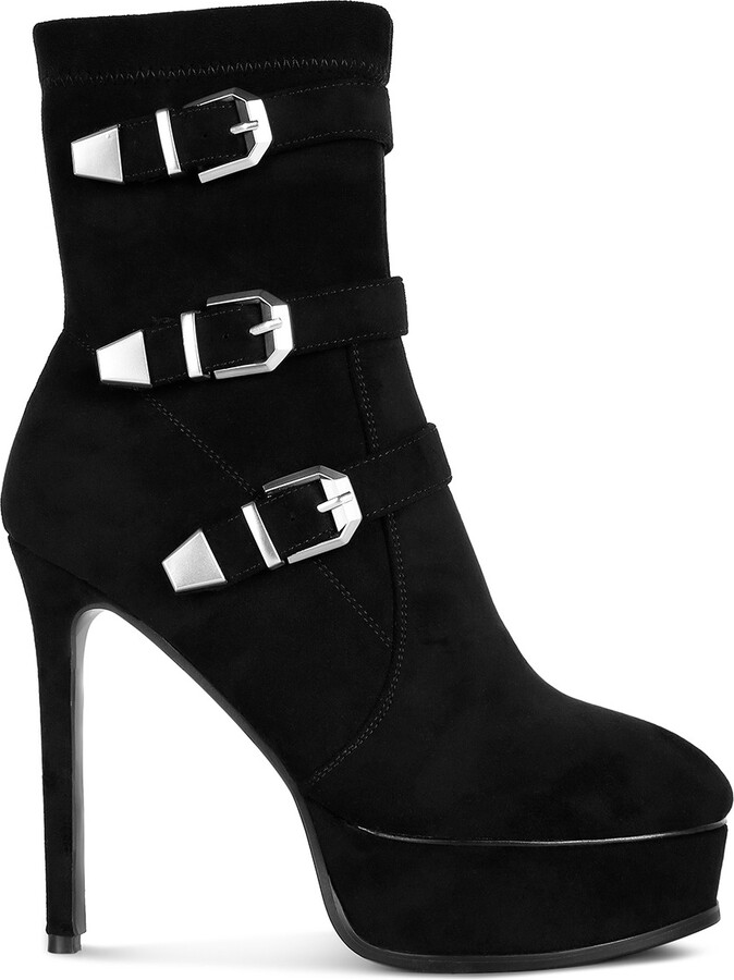 Rag & Co. Beaux High Platform Stiletto Ankle Boots In Black ShopStyle