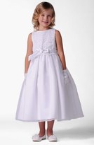 Thumbnail for your product : Us Angels Lace Top Organza Dress (Little Girls & Big Girls)