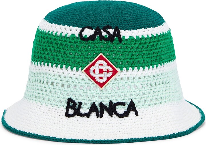 【関税込み】Logo Printed Bucket Hat - Casablanca - Cotton - 25000303_55339973_600.jpg