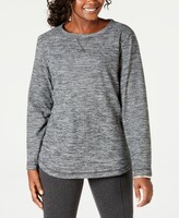 Thumbnail for your product : Karen Scott Petite Space-Dyed Microfleece Pullover, Created for Macy's
