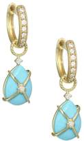 Thumbnail for your product : Jude Frances Diamond, Turquoise & 18K Yellow Gold Earring Charms