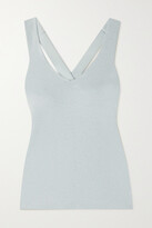 Thumbnail for your product : Alo Yoga Elevate Ribbed-knit Tank - Gray