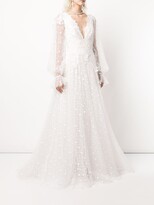 Thumbnail for your product : Tadashi Shoji Gretel dotted lace embroidered bridal dress