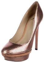 Thumbnail for your product : Brian Atwood Metallic Platform Pumps