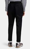 Thumbnail for your product : Officine Generale Men's Drew Satin-Piped Wool-Mohair Drawstring Trousers - Black