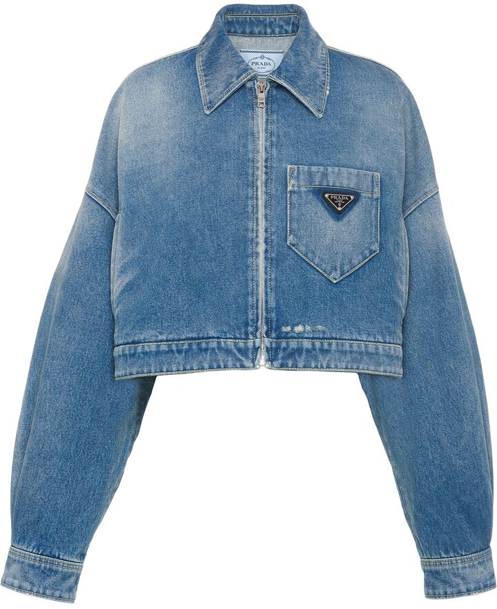 Prada Blue Women's Jackets | Shop the world's largest collection 