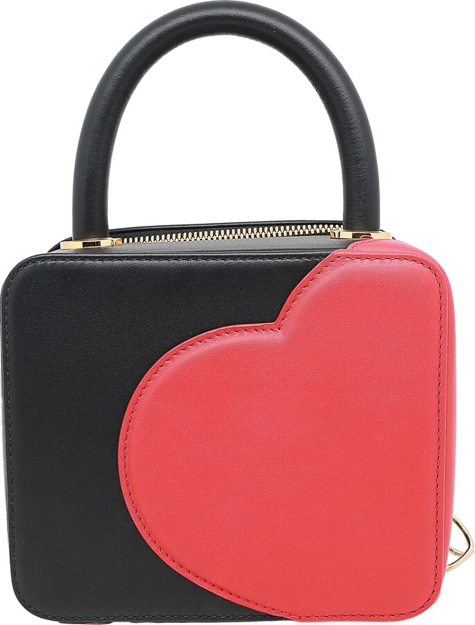 Chopard X Chloë Sevigny Green Carpet Black & Red Leather Shoulder Bag 95000-0980