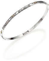 Thumbnail for your product : Konstantino Classic 18K Yellow Gold & Sterling Silver Etched Cross Bangle Bracelet