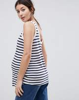 Thumbnail for your product : ASOS Maternity DESIGN Maternity Sleeveless Scoop Back Vest In Stripe