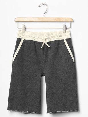 Gap Mix-fabric fleece shorts