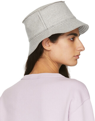 Maison Michel Grey Wool Jason Bucket Hat