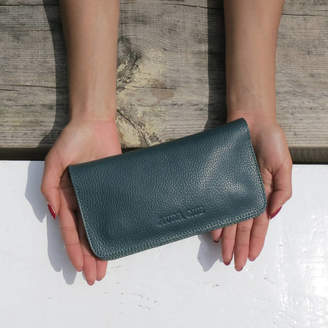 Aura Que Fairtrade Handcrafted Leather Long Wallet