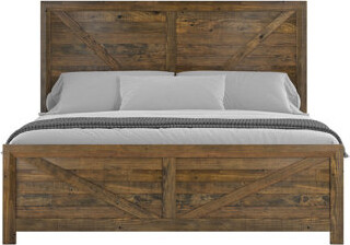 One Allium Way Brown Queen Bed