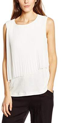 Great Plains Women's Remix Jersey Pleat Detail Sleeveless T-Shirt,(Manufacturer Size:Large)