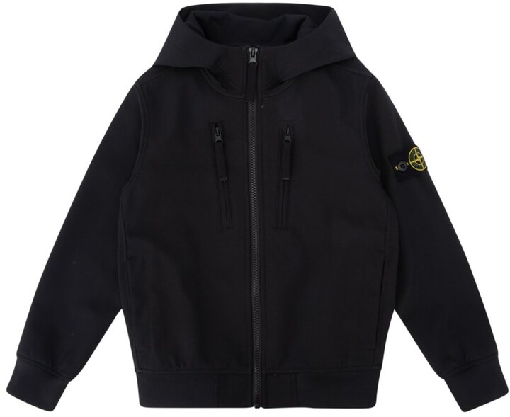 Stone Island Junior Logo Patch Zip-Up Hooded Jacket - ShopStyle Kids'  Clothes