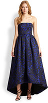 Thumbnail for your product : Monique Lhuillier ML Strapless Brocade Gown