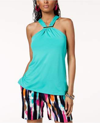 INC International Concepts Trina Turk x Halter Top with Hardware, Created for Macy's