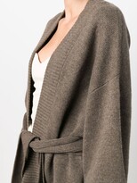 Thumbnail for your product : Le Kasha Bernes wrapped organic cashmere cardigan