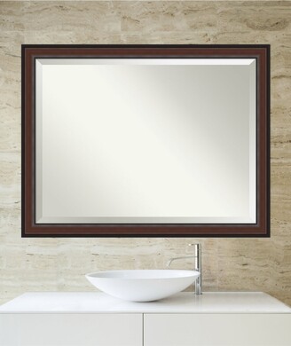 Amanti Art Harvard Framed Bathroom Vanity Wall Mirror, 44.5" x 34.50"