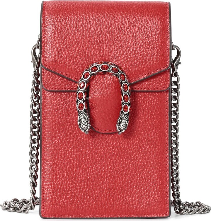 Tiffany & Fred Paris Dragon Crystal Leather Crossbody